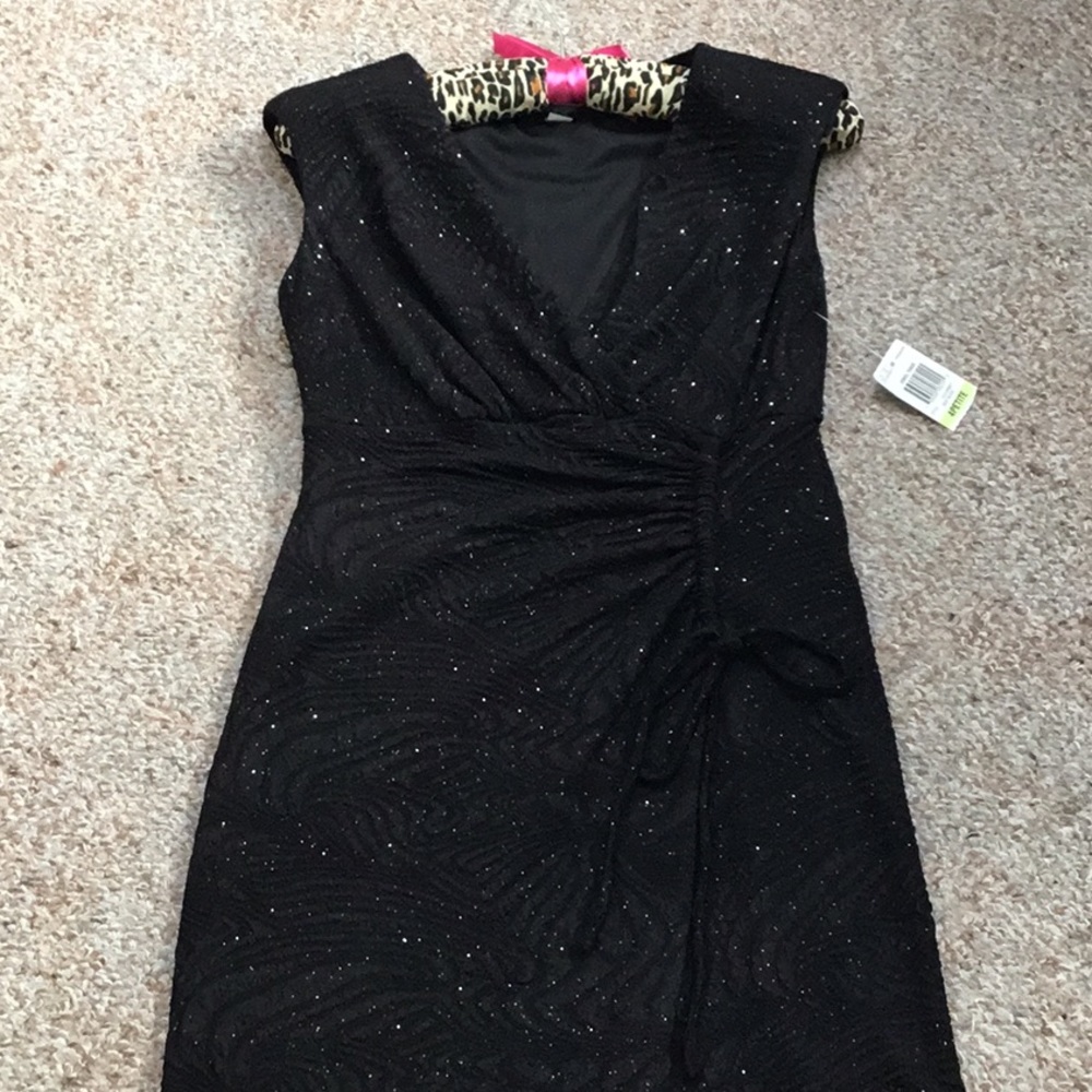 Alfani jewel tone black dress